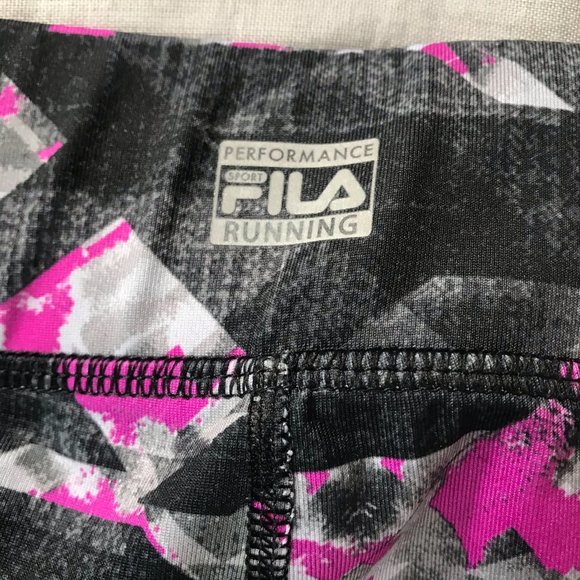 Fila Sport Black Pink High Rise Running Legging - Picture 6 of 6